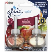 Glade Air Freshener Refills, f/Glade Plug-In, Apple Cinn, 1.34oz, , PK 2 SJN315104